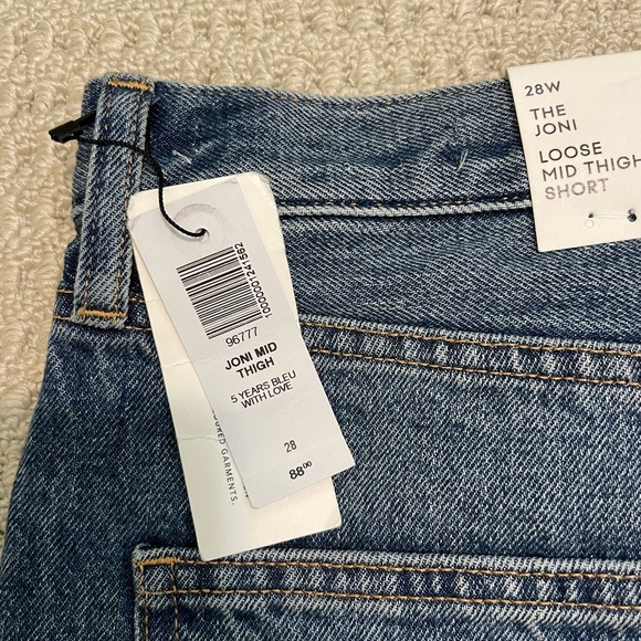 BNWT Aritzia Denim Forum Jean Shorts - Picture 5 of 5